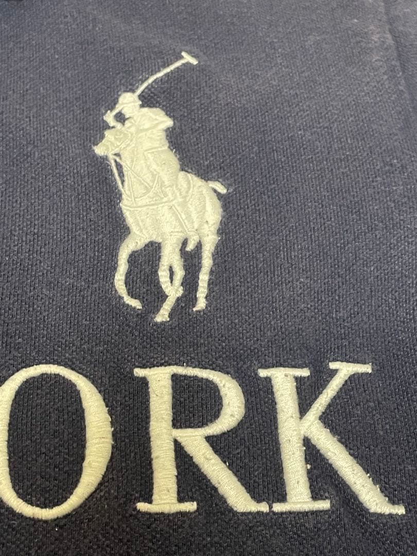 ラルフローレン　ビッグポニー　刺繍　ネイビー ポロシャツ 5 NEW YORK