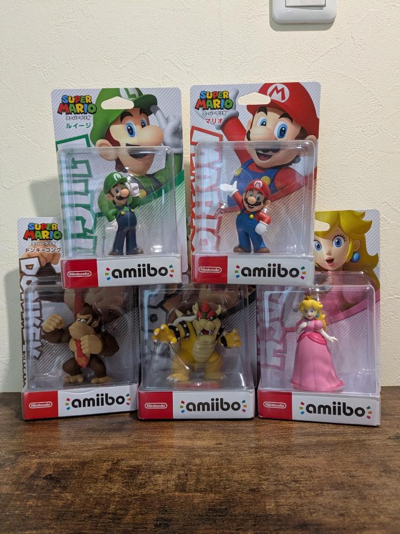 【新品 / 未使用】amiibo マリオ 5体セット