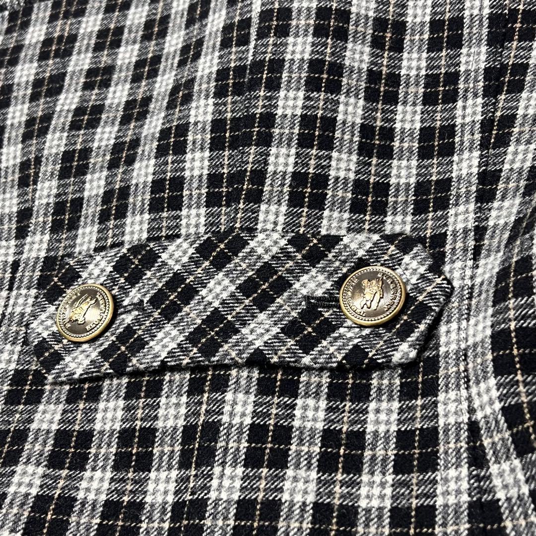 美品y2k BURBERRY BLUELABEL チェックジャケット 38