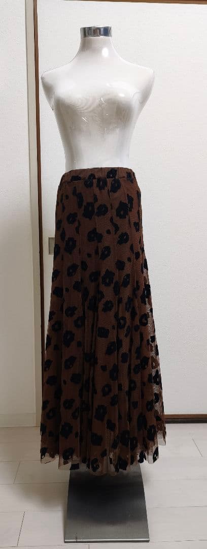 レオパードチュールスカート　ヒョウ柄　チュールスカート