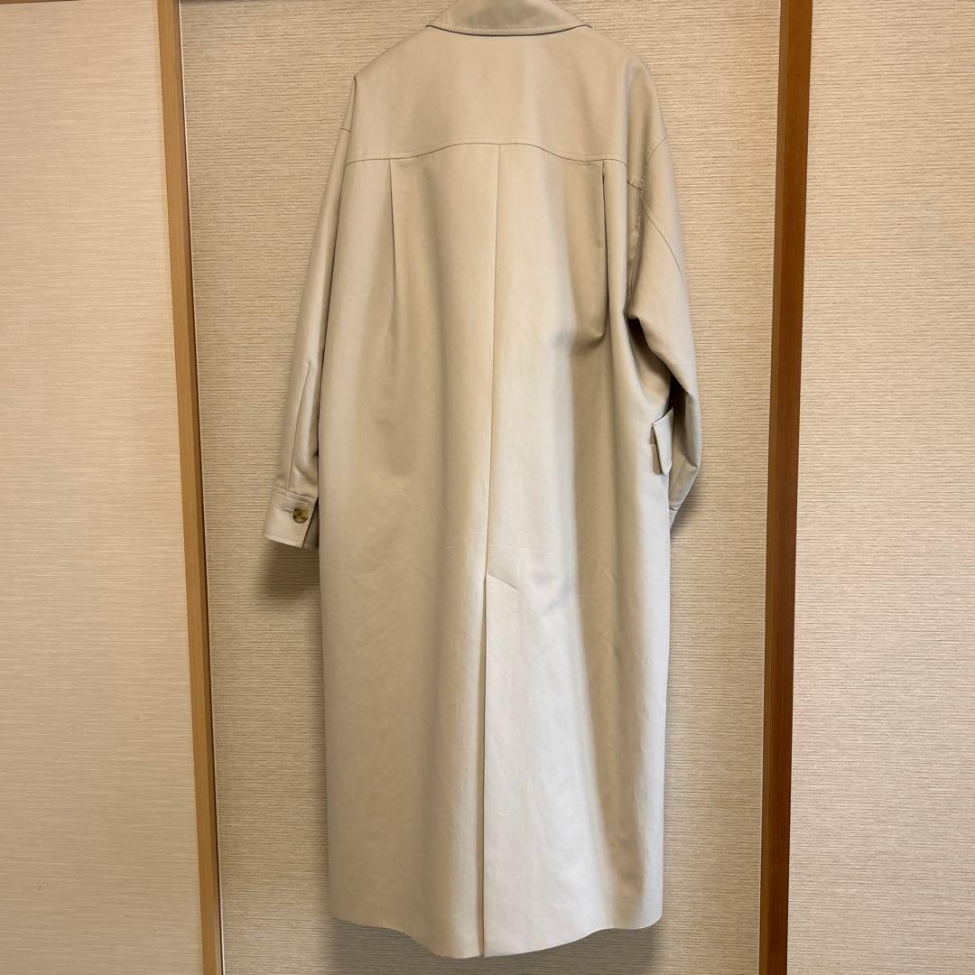 Noble コットンダブルクロストレンチコート アイボリー