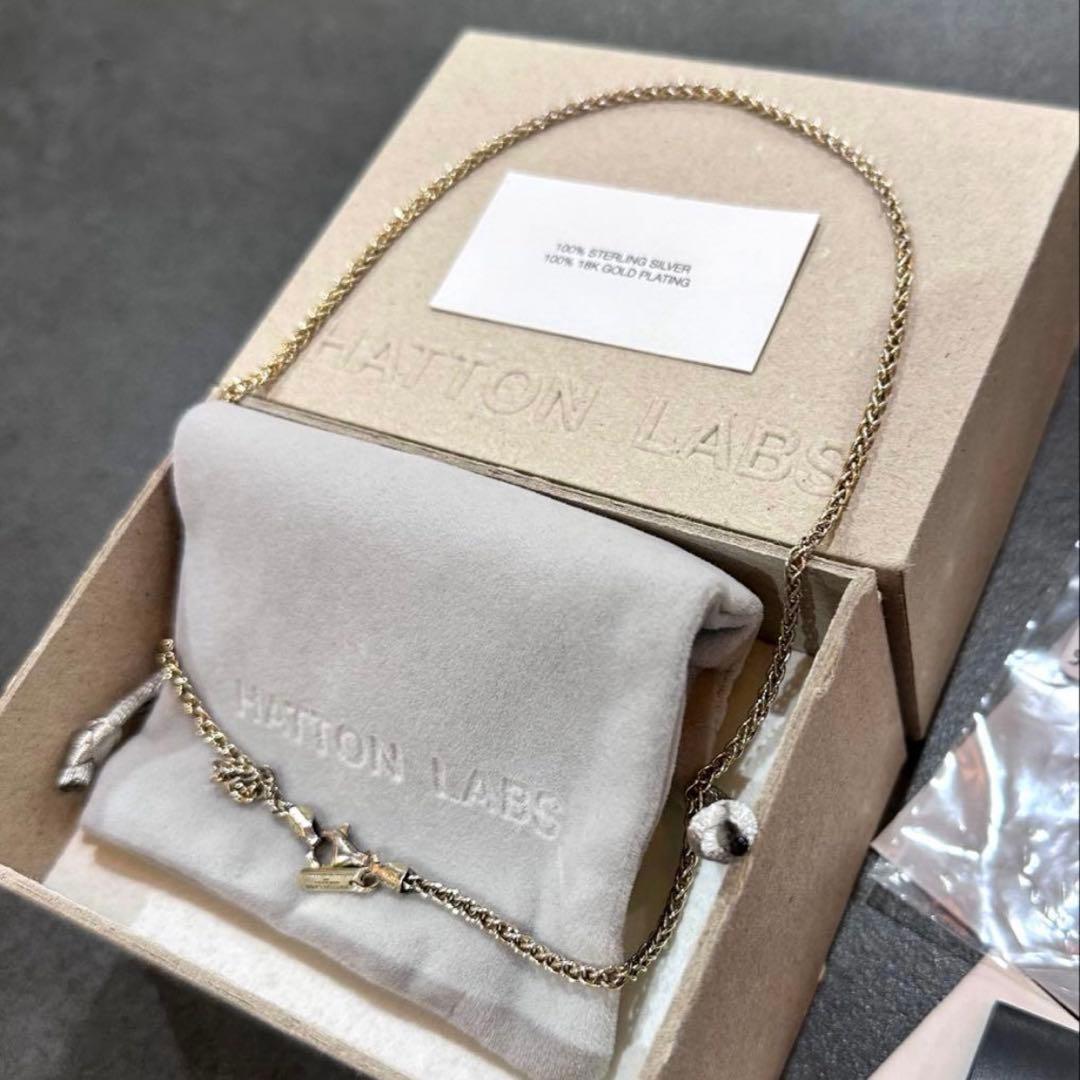 Hatton Labsロープチェーンネックレス　スターリングシルバー　925