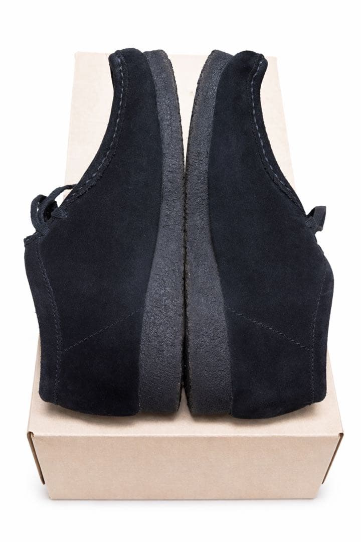 Clarks Originals ワラビー ブラックスエード 27.5cm 黒