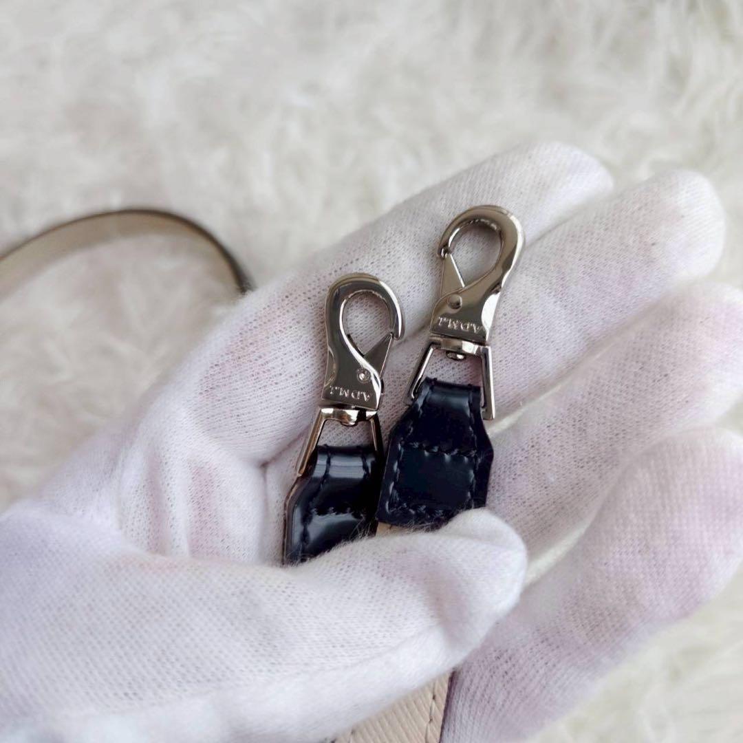 ◾︎美品◾︎ A.D.M.J. カルヴィボストン バッグ ガラスレザー ネイビー