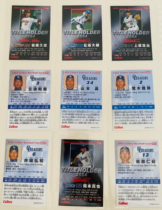 プロ野球チップスカード2004〜2005 人気選手版