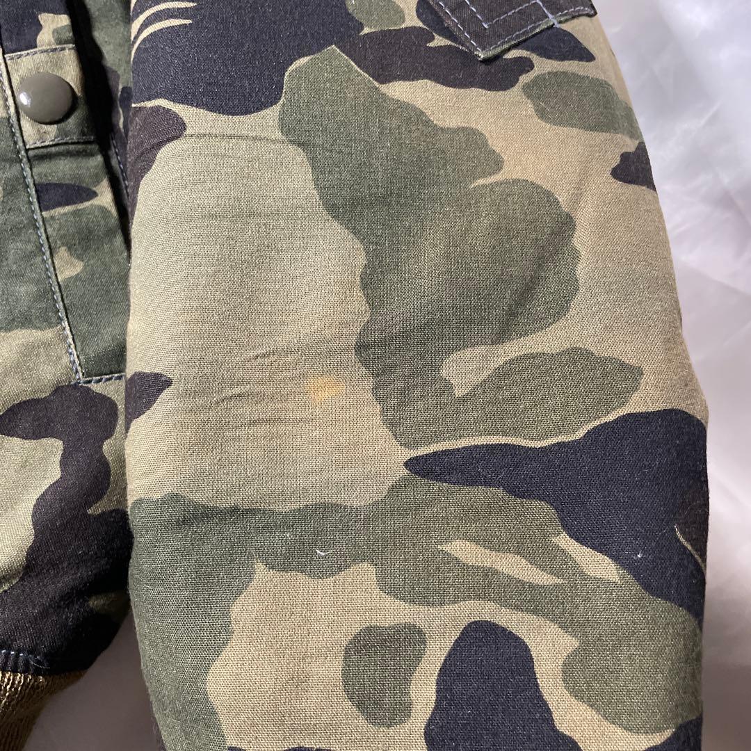 ポ*ポ様 希少　初期　EVISU エヴィス　フライトジャケット　カモフラ　MA-