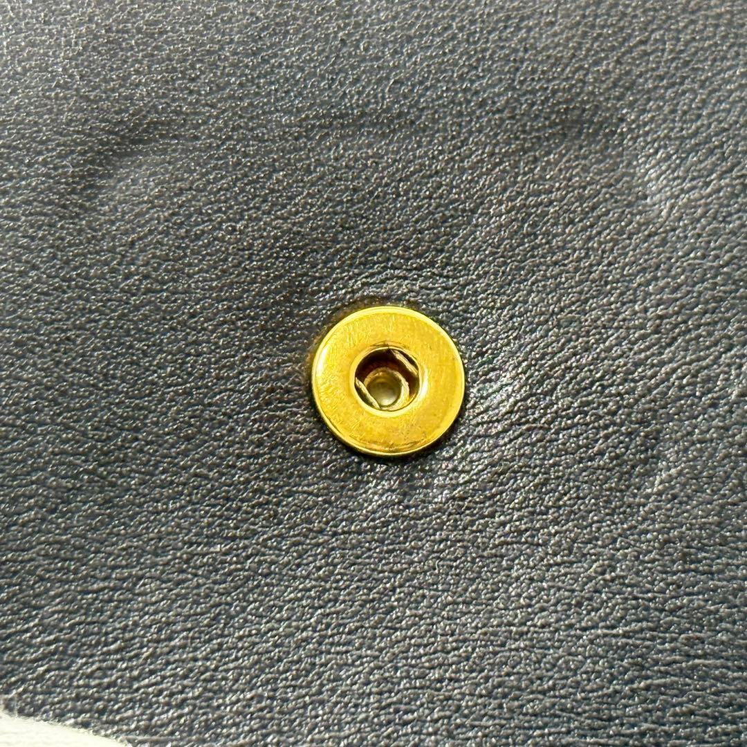 【未使用級】セリーヌ　三つ折り　財布　トリオンフシャイニー　コンパクト