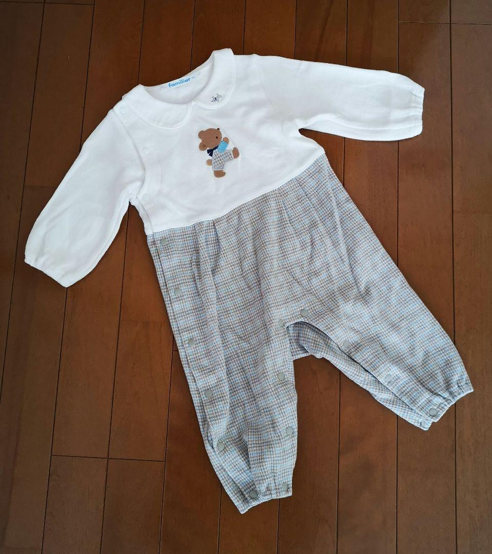 【美品】familiar ファミリア 肌着 ロンパース 4点セット