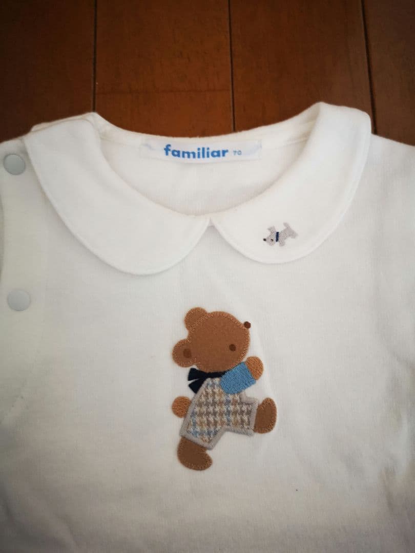 【美品】familiar ファミリア 肌着 ロンパース 4点セット