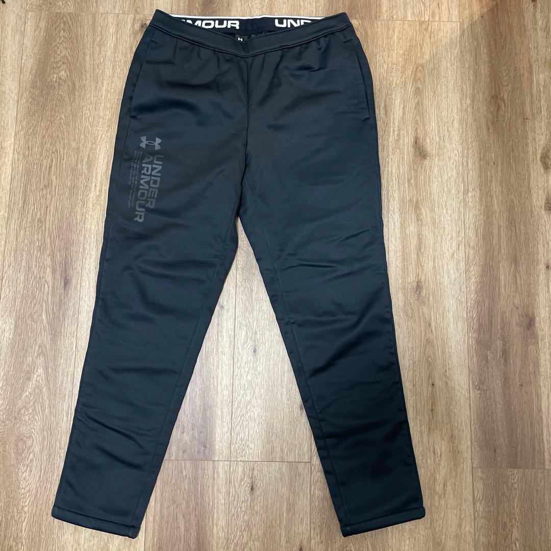 【美品】UNDER ARMOUR ウインター ニット 3レイヤー パンツ　XL