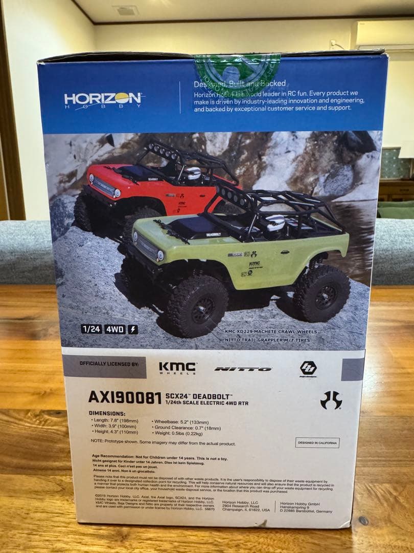 AXIAL SCX24 DEADBOLT 1/24 RTR デッドボルト