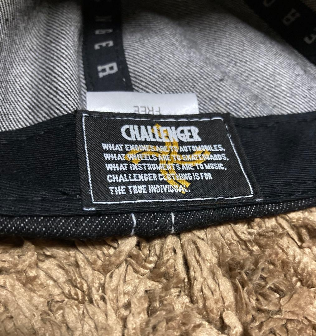 CHALLENGER チャレンジャー デニム ロゴ キャップ 帽子 インディゴ
