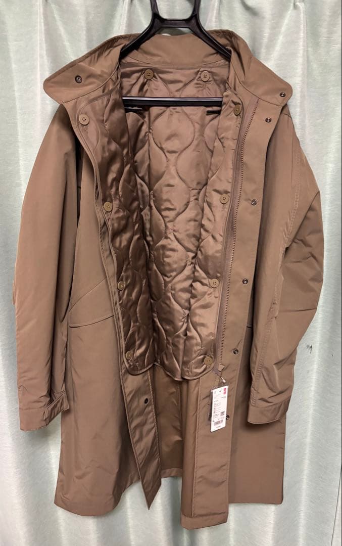 UNIQLOウィンドプルーフ2WAYコート　BROWN L 新品・未使用