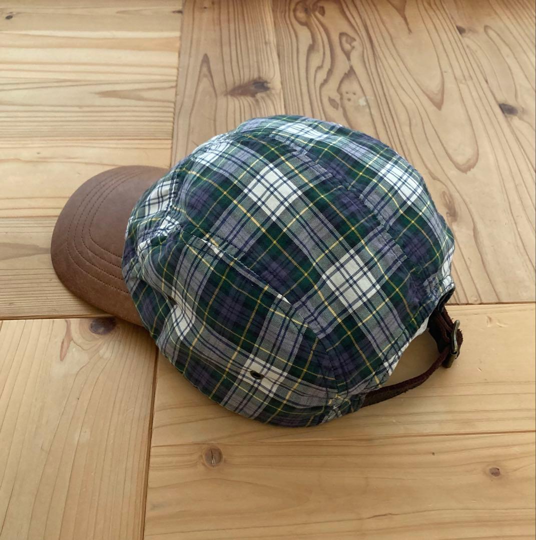 Ralph Lauren ラルフ キャップ 帽子 ポロ レザー チェック