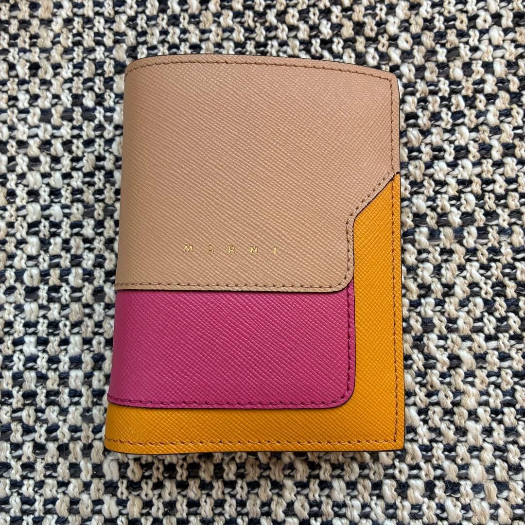 MARNI/ サイファーノレザー 2つ折り財布