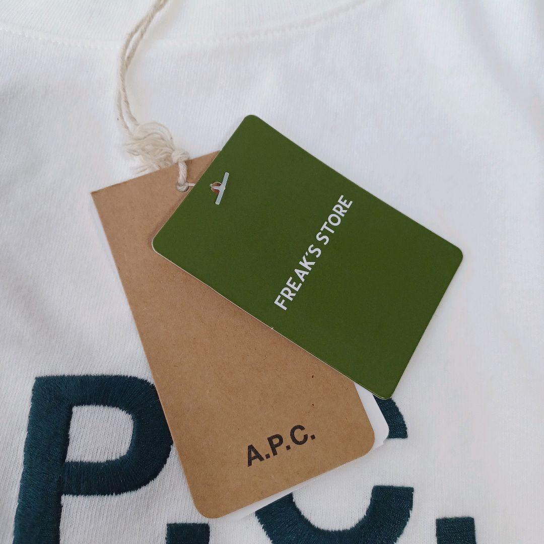 A.P.C.　Tシャツ　FREAK’S STORE別注　刺繍ロゴ　タグ付き