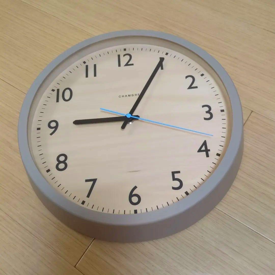CHAMBRE　DROP CLOCK ウォームグレイ電波時計