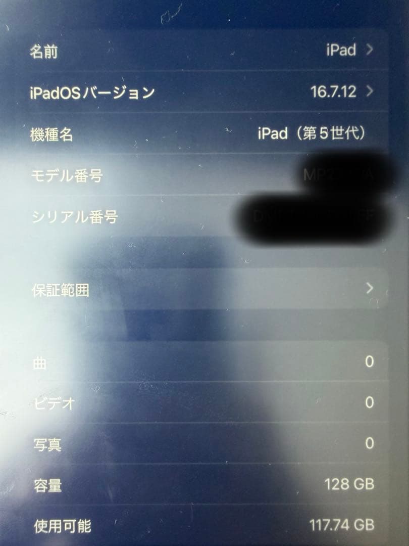 Apple iPad (第5世代) 128GB