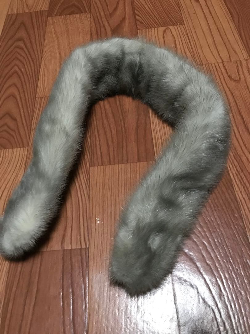 JAMES FONG FUR ミンク リアルファー ストール マフラー グレー系