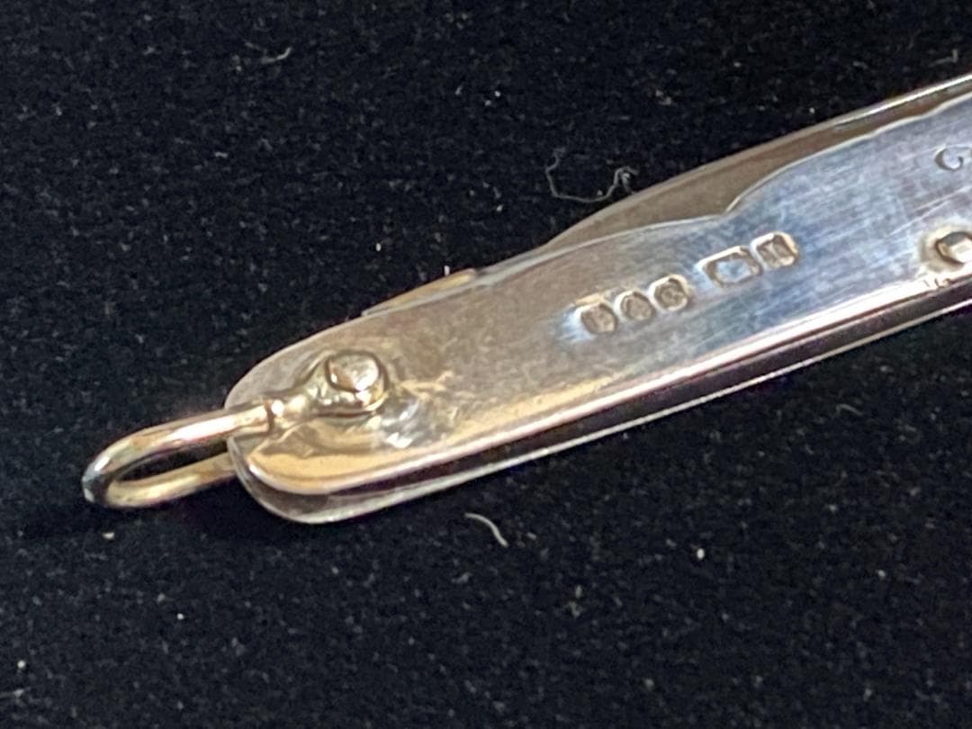 の*り様 1903年銀 STERLING★ホールマーク●ナイフ ビンテージ
