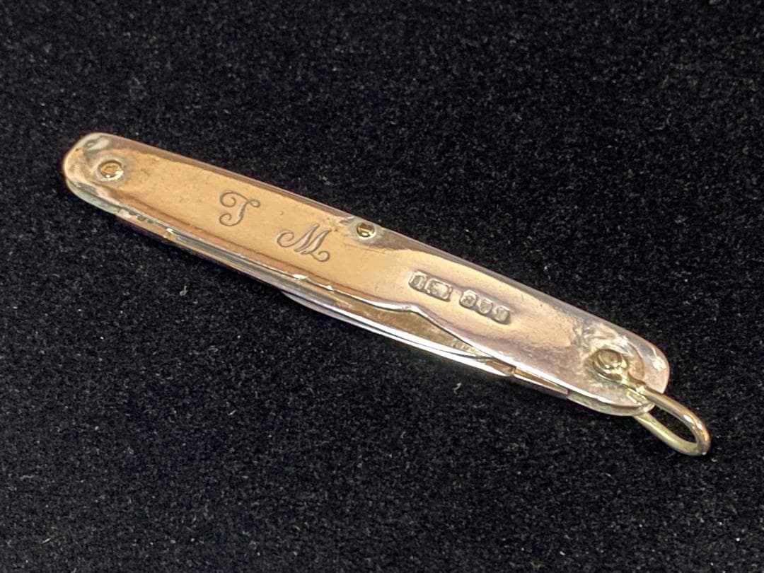 の*り様 1903年銀 STERLING★ホールマーク●ナイフ ビンテージ