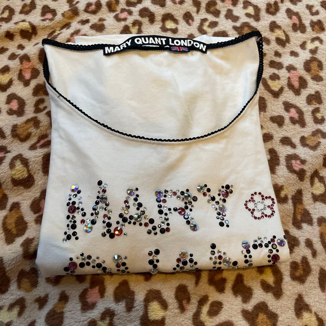MARY QUANT ストーン装飾 Tシャツ