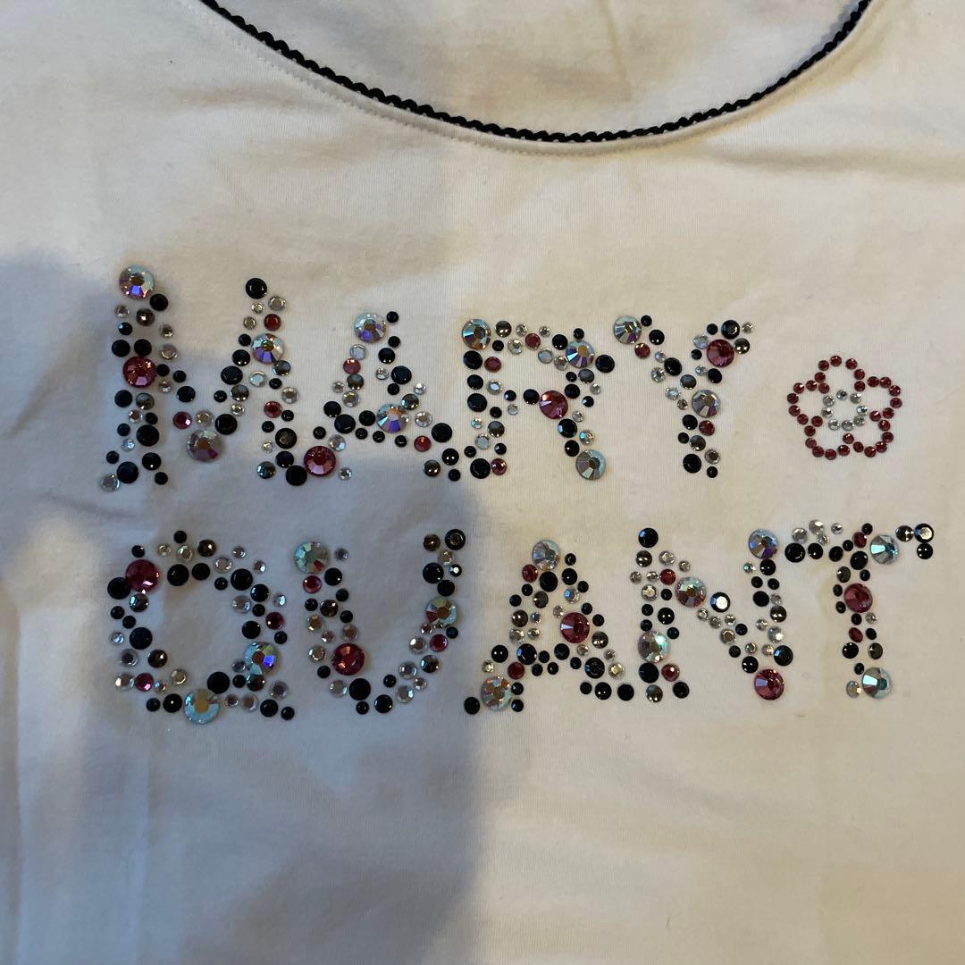 MARY QUANT ストーン装飾 Tシャツ