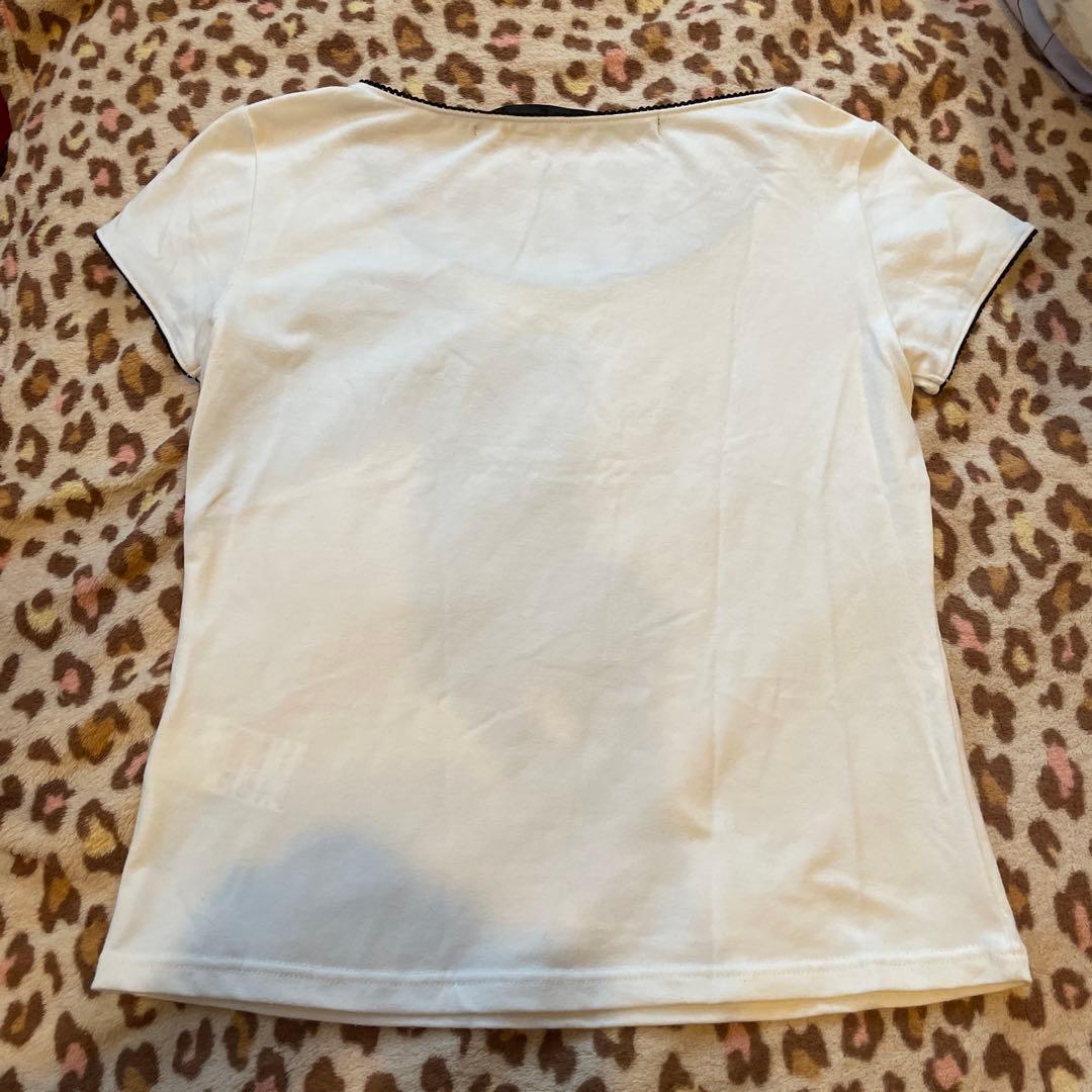 MARY QUANT ストーン装飾 Tシャツ
