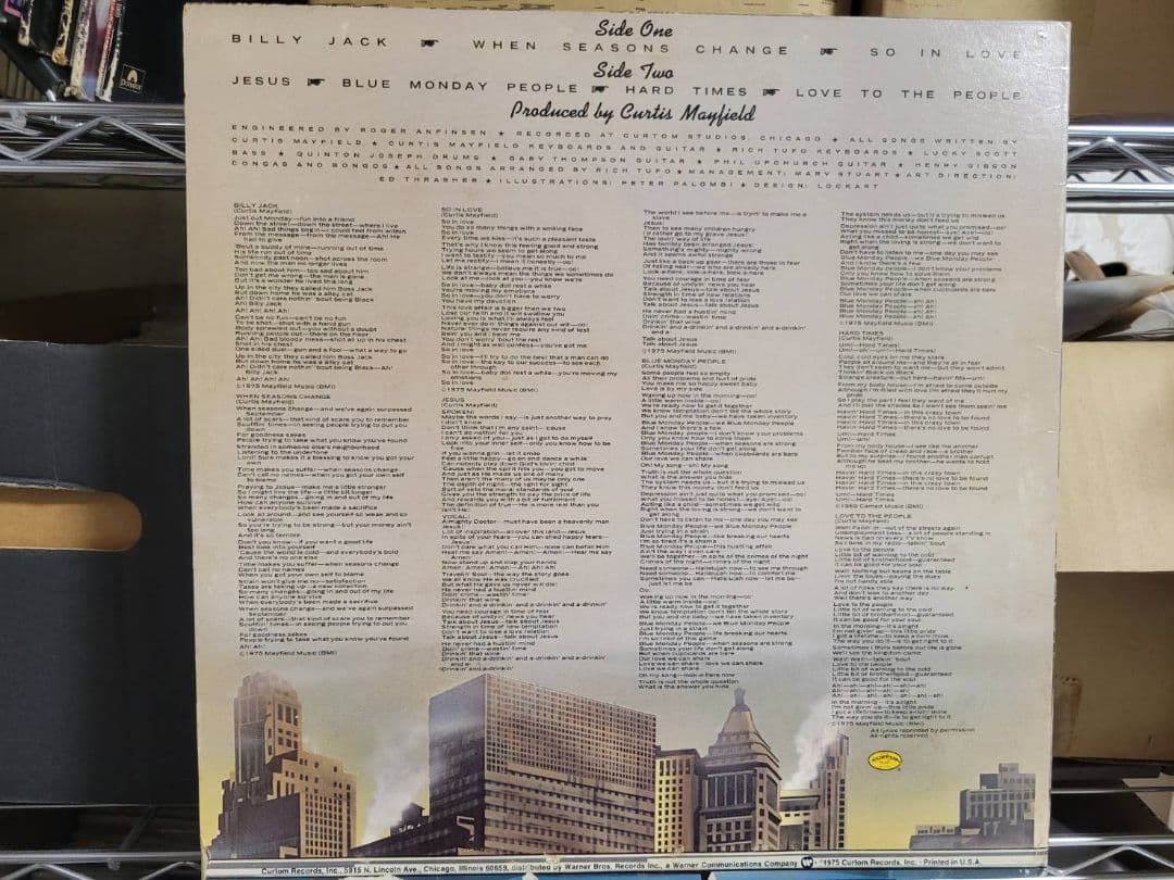 Curtis Mayfield『There's No ～』USオリジナル
