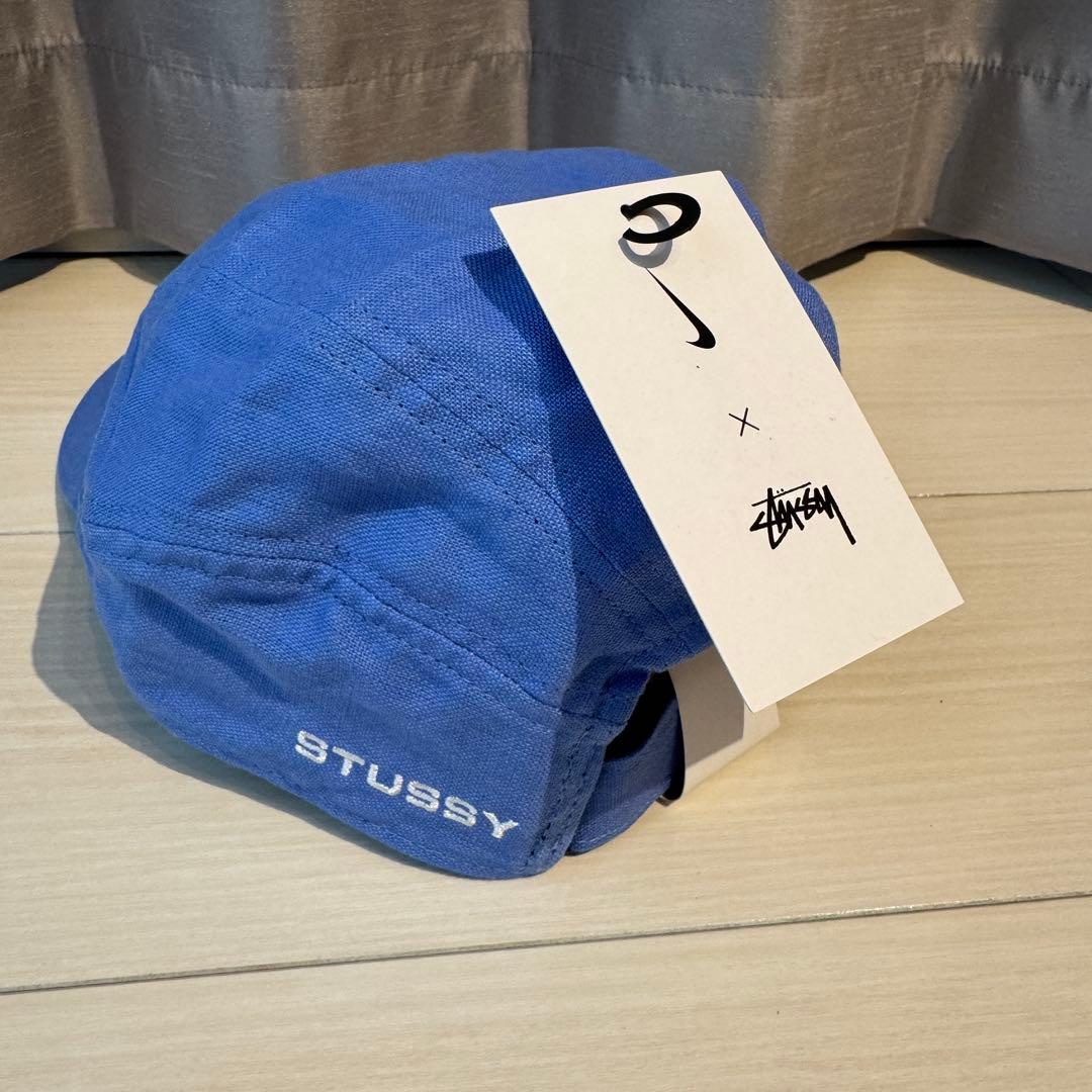 ナイキ × ステューシー リネン フライキャップ 青 L/XL 新品未使用
