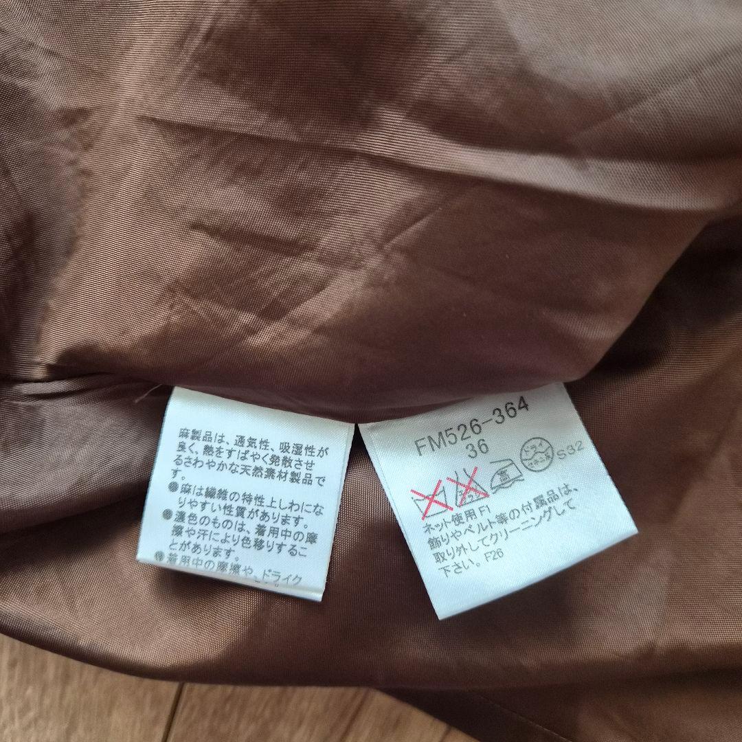 BURBERRY　ブルーレーベル　ワンピース　ノバチェック　綿　麻　S