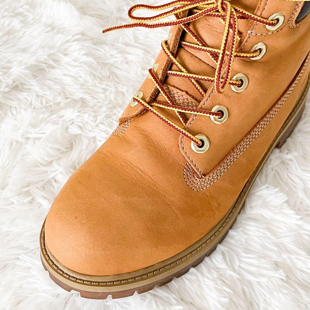 【美品】 Timberland イエロー ブーツ 厚底 プレミアム 6インチ