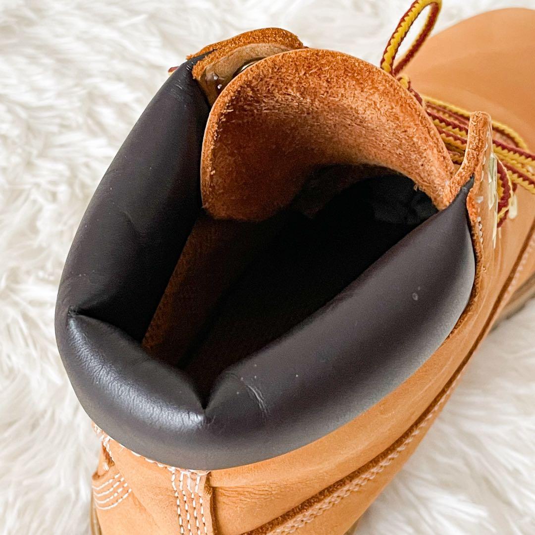 【美品】 Timberland イエロー ブーツ 厚底 プレミアム 6インチ