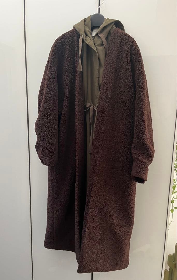 CLANE MILITARY LAYER BOA COAT ボアコート ブラウン