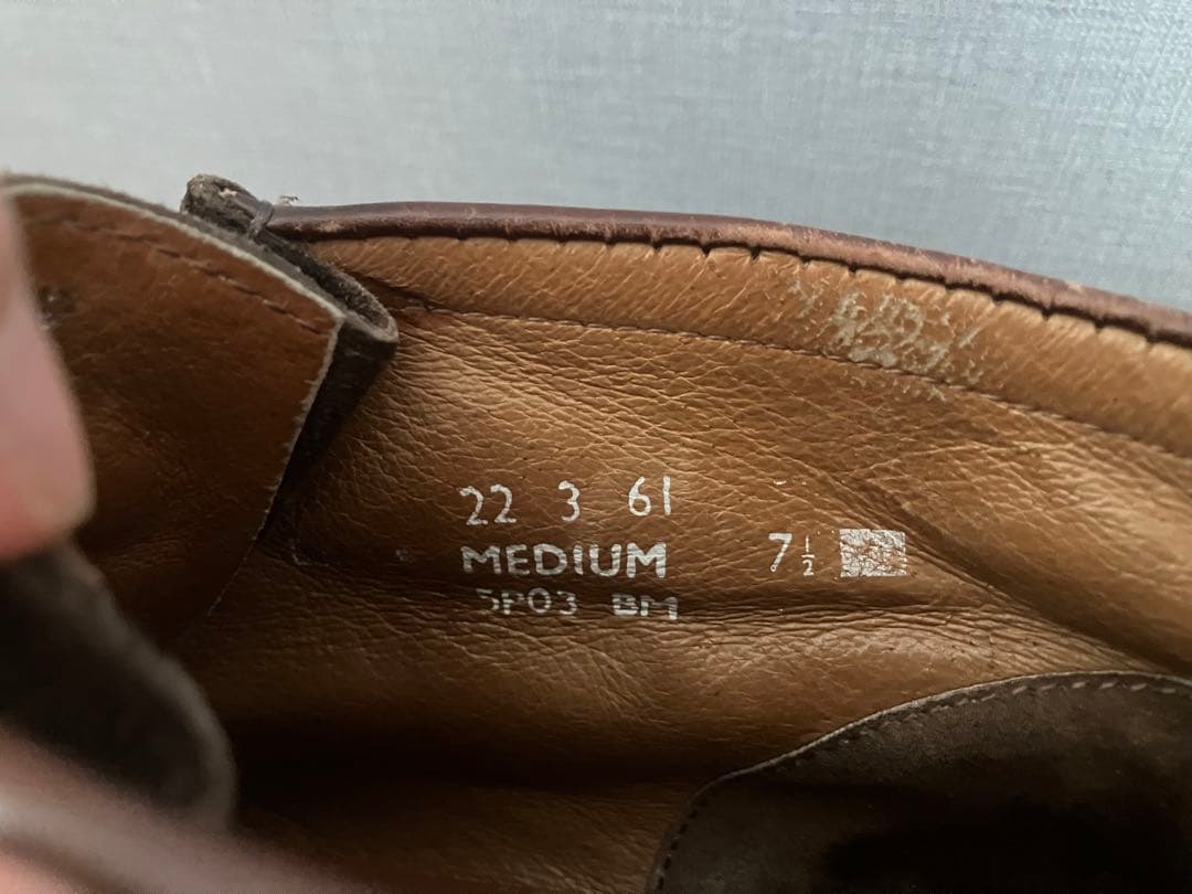 アイルランド製　Clarks クラークス ワラビー UK71/2 25.5cm