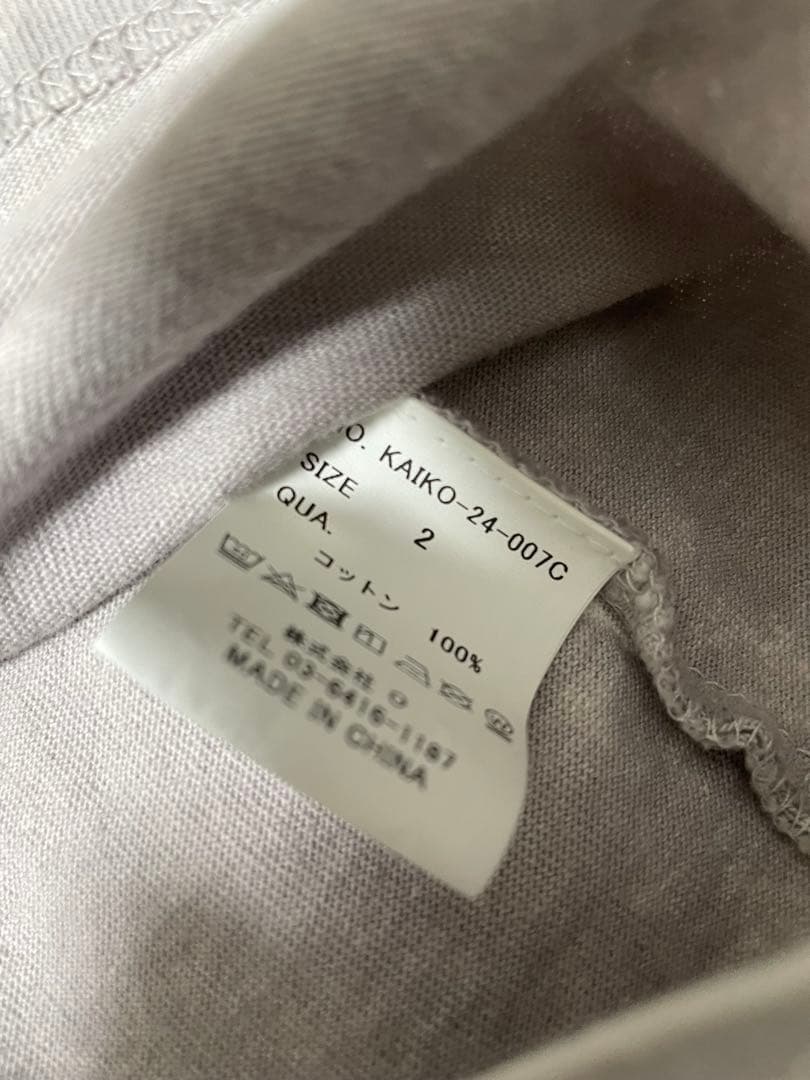 トップス KAIKO ALTERNATIVE FADED \"FADED GRAY