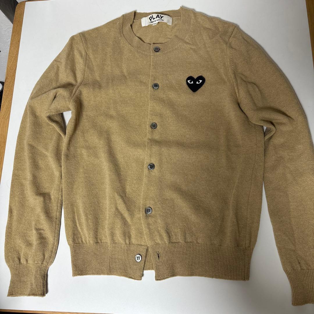 コムデギャルソン　ベージュ　カーディガン　M