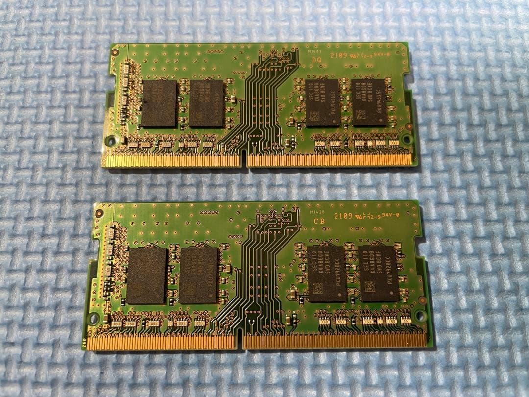 計16GB DDR4 8GB メモリ M471A1K43DB3-CWE