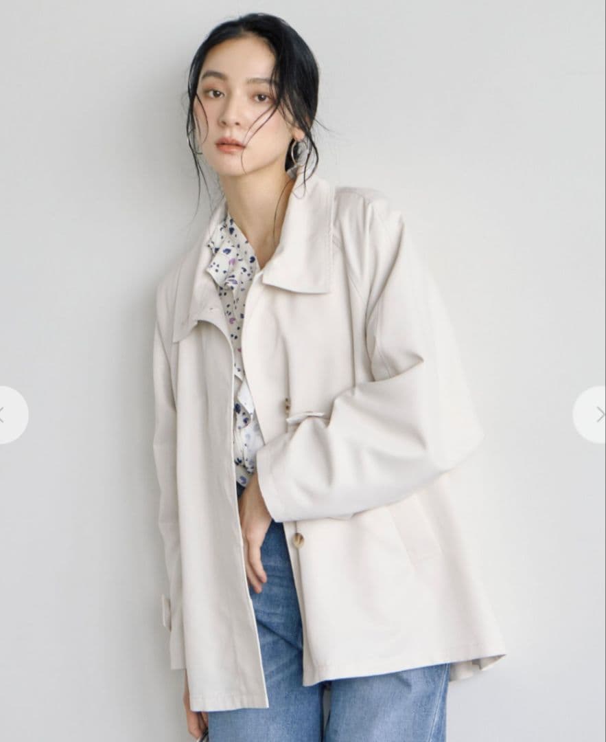 新品タグ付き　stola　スタンドカラートレンチコート