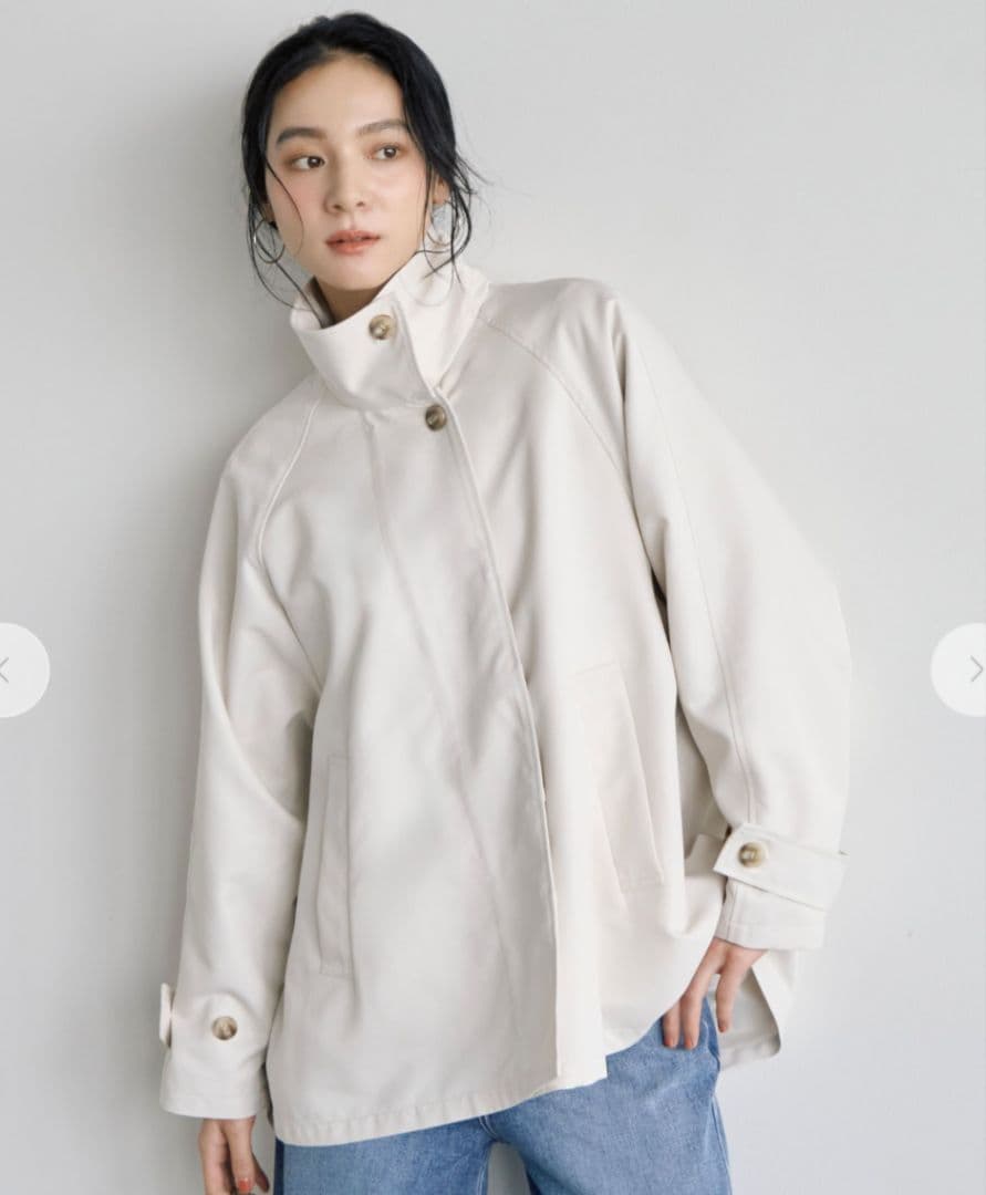 新品タグ付き　stola　スタンドカラートレンチコート