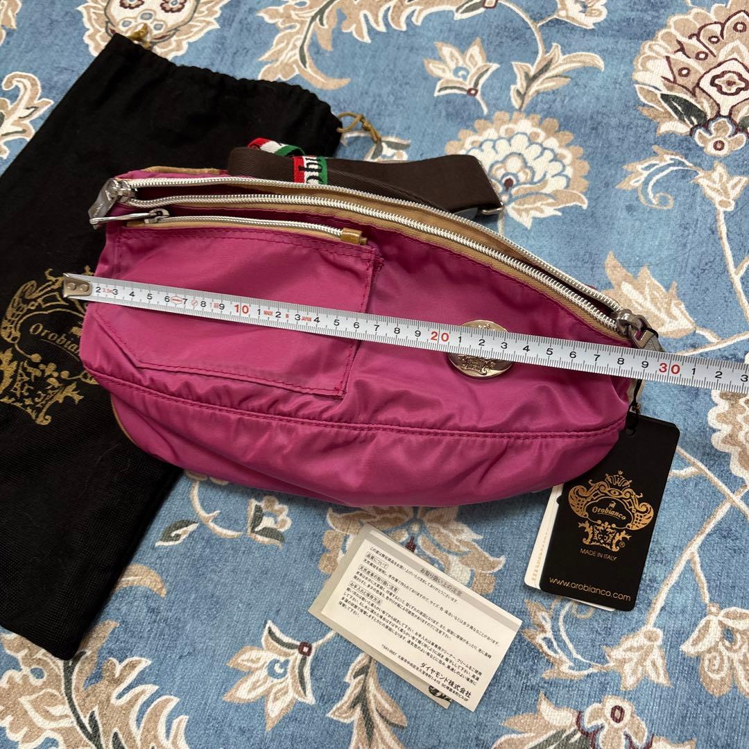 Orobianco ワインレッド ボディバッグ