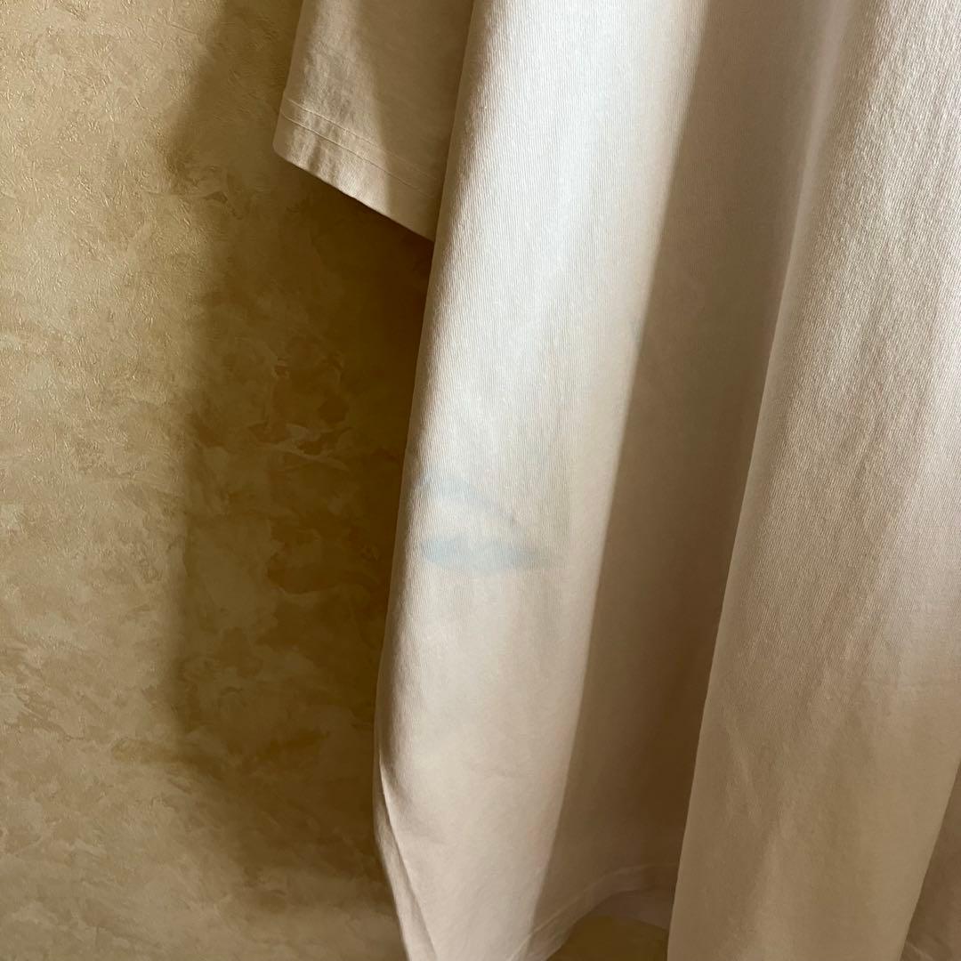 USA製 古着 ステューシー ピースマーク両面ロゴtシャツ 白 XL