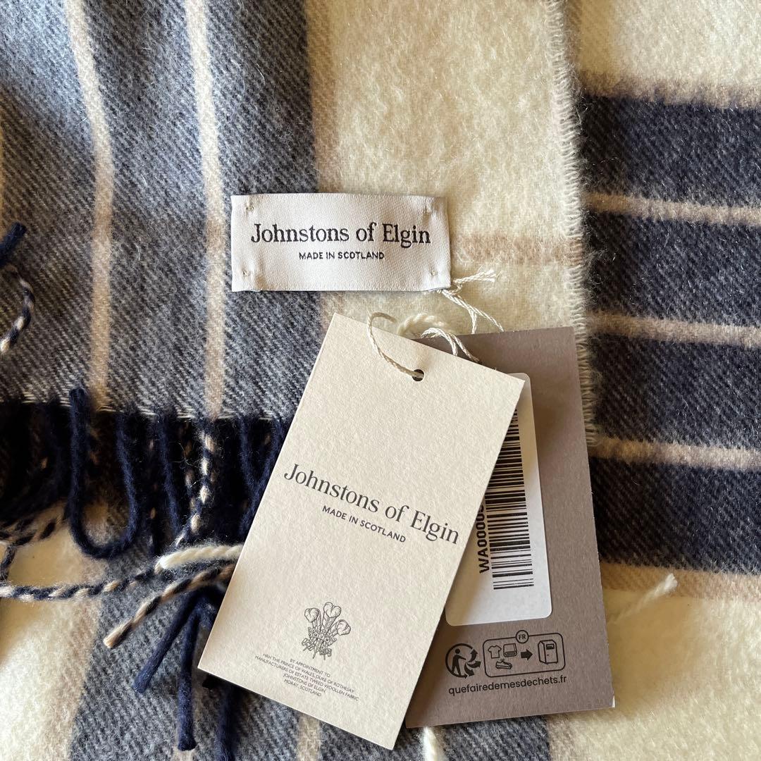 johnstons of Elginカシミヤ大判ストール新品．未使用