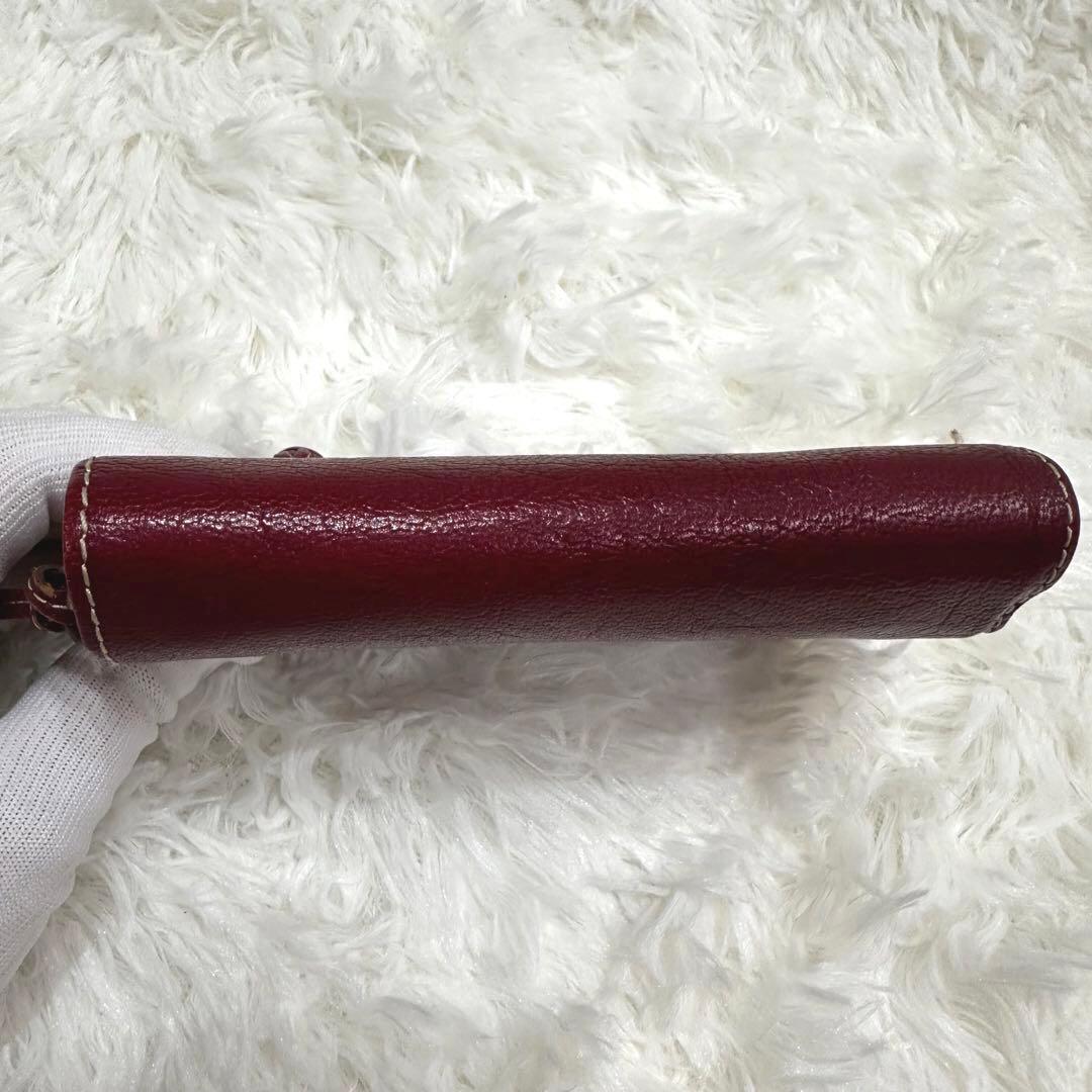 【極美品】Dakota モデルノ 二つ折り財布 ジップ 山羊革 ゴールド金具
