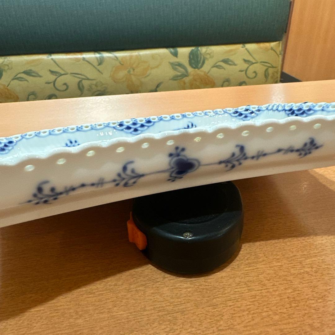 ロイヤル・コペンハーゲン ブルーフルーテッドフルレース スクエアトレイ 24cm
