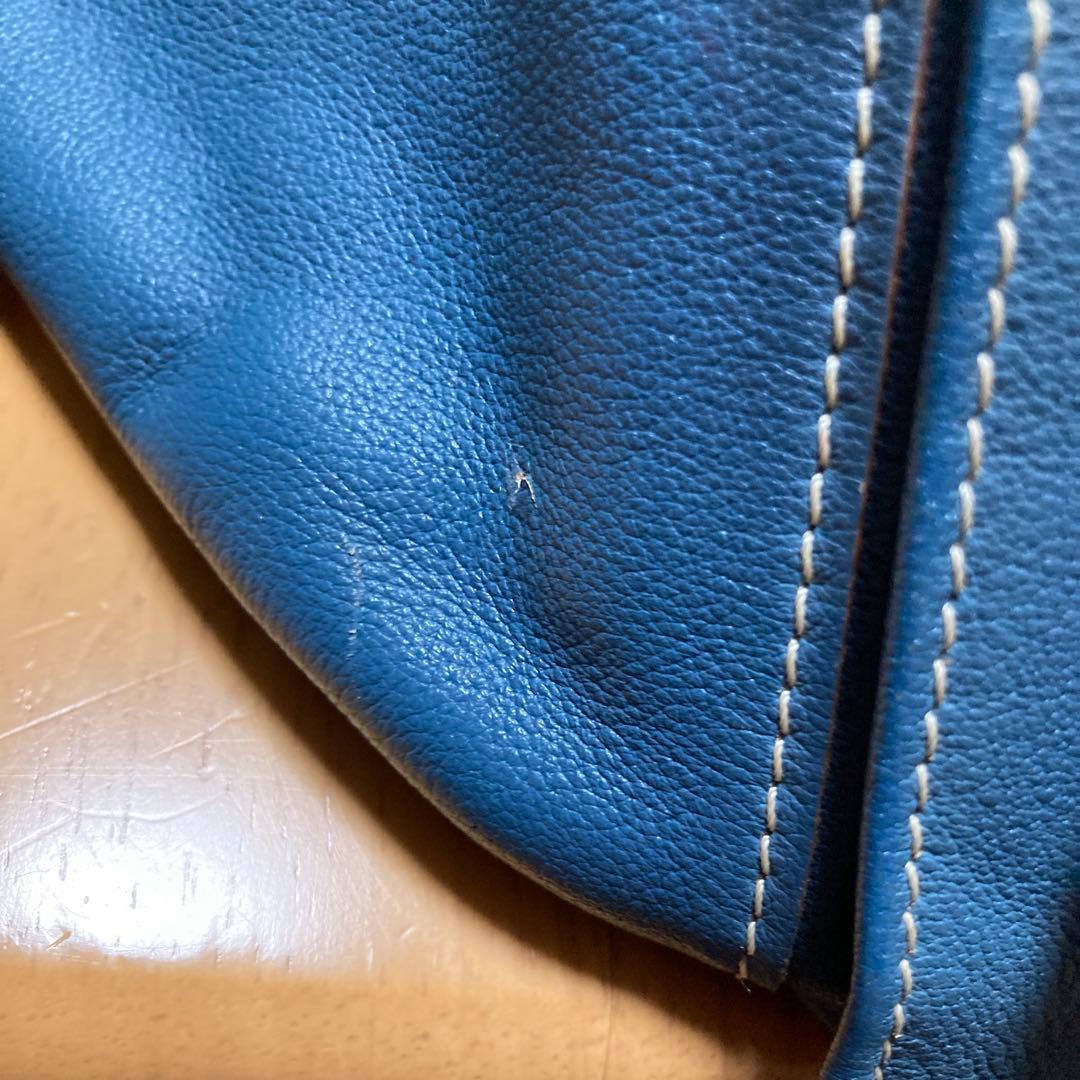 H*o様 PORTER ボディバッグ 青 レザー
