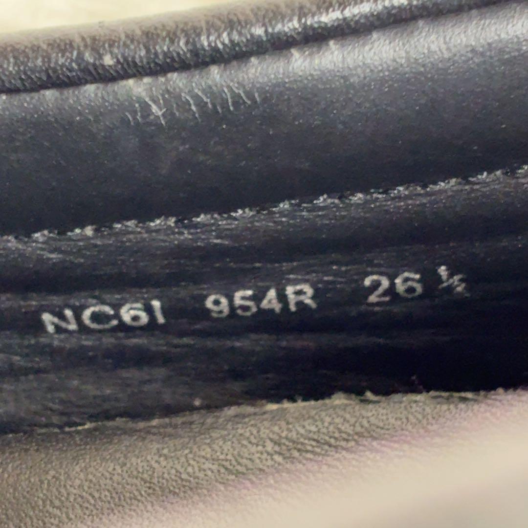 REGAL デッキシューズ 954R 黒 シボ革 レザー ドライビングシューズ
