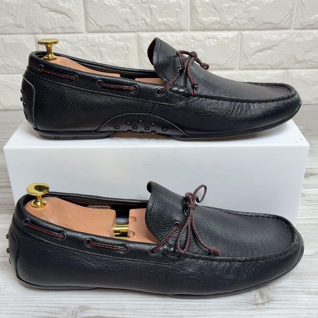 REGAL デッキシューズ 954R 黒 シボ革 レザー ドライビングシューズ