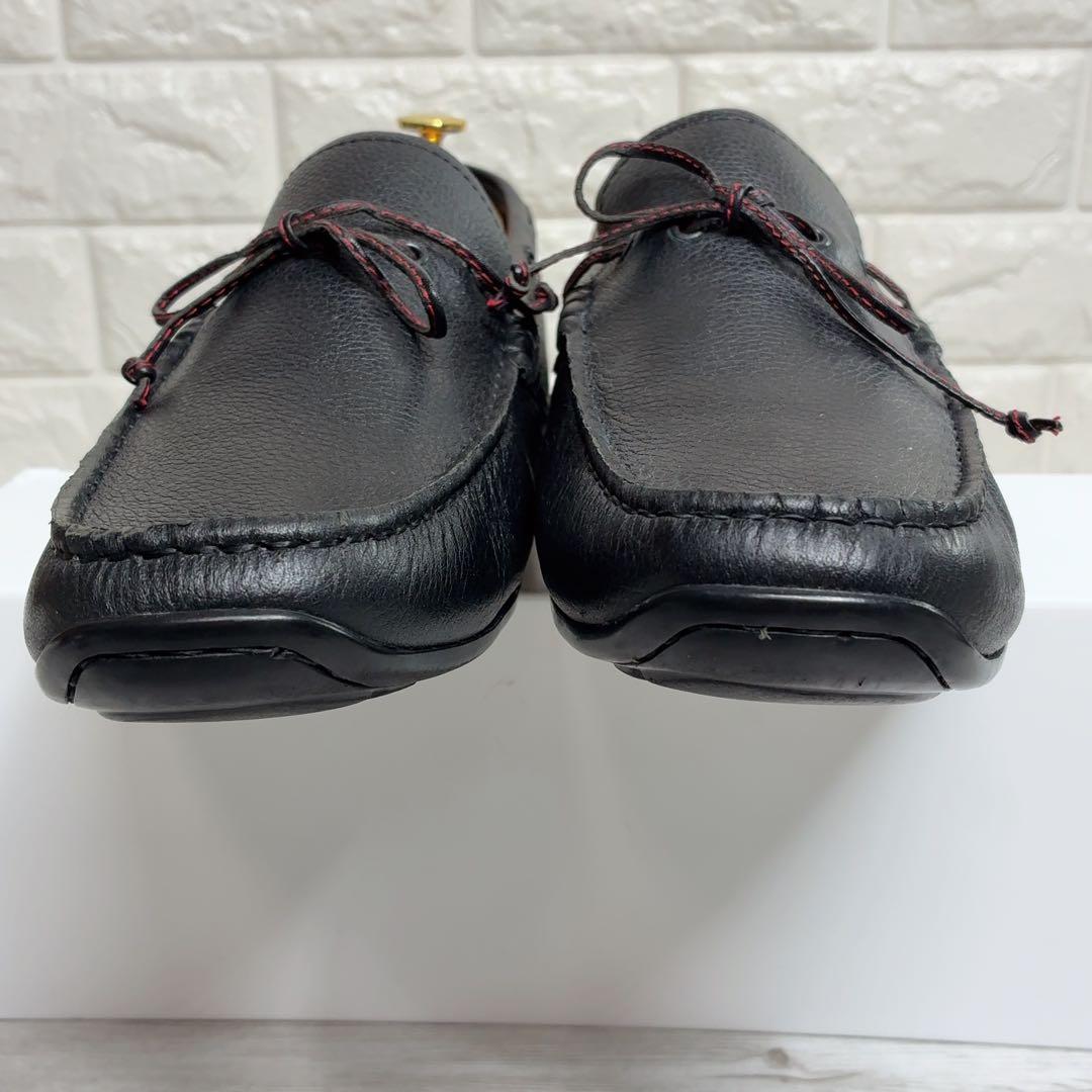 REGAL デッキシューズ 954R 黒 シボ革 レザー ドライビングシューズ