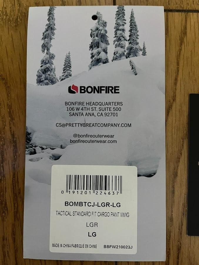 BONFIRE ボンファイア スノーボード パンツ Lサイズ